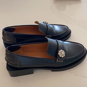 GANNi crystal embellished loafers